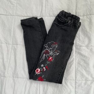Kids Gap Disney Snow White Black Skinny Denim Jeans Size 8